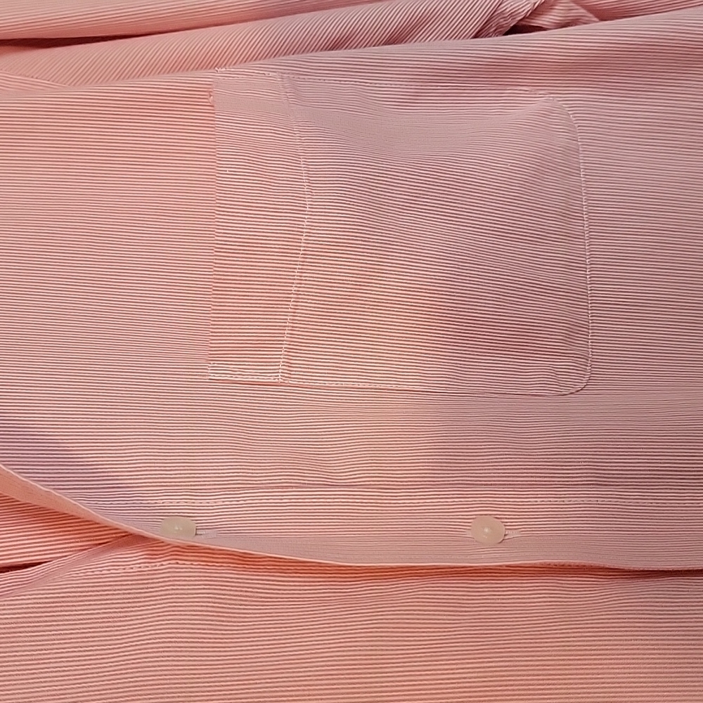 Nicole Miller pink dress shirt size 16/L 32/33 - Picture 5 of 10